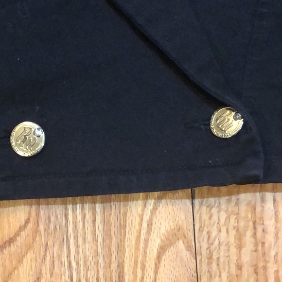 ROCAWEAR Y2K VINTAGE black denim suit Pantsuit  Denim Set Jacket L  / Jeans 7 - Picture 5 of 17